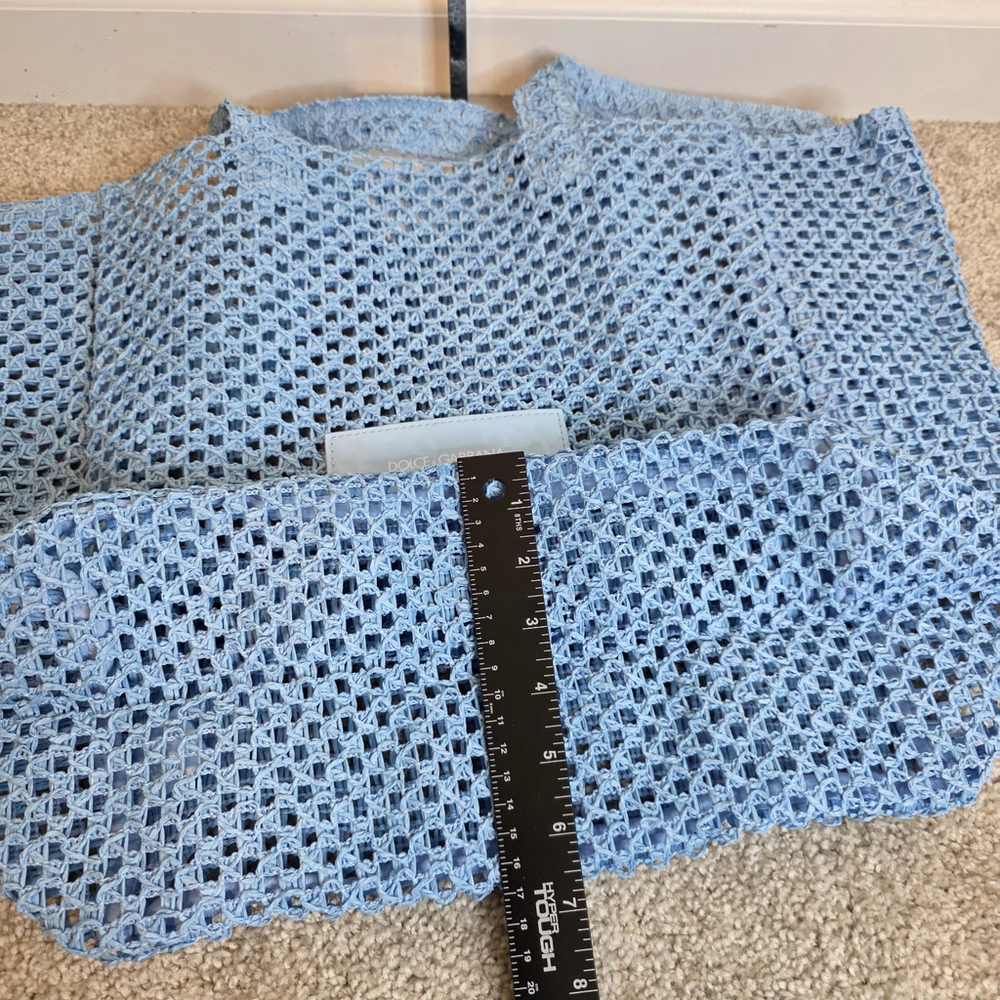 Dolce & Gabbana Summer Beach Straw Large Tote Bag With Matching Sun Stra… - Picture 9 of 10